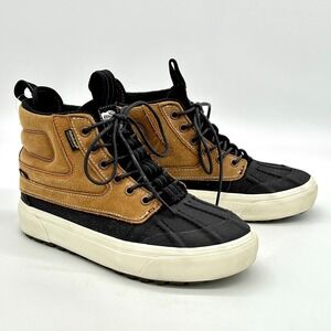 Vans SK8-HI Del Pato MTE-2 Men's 5.5, Women's 7 Black Khaki Waterproof Shoes New